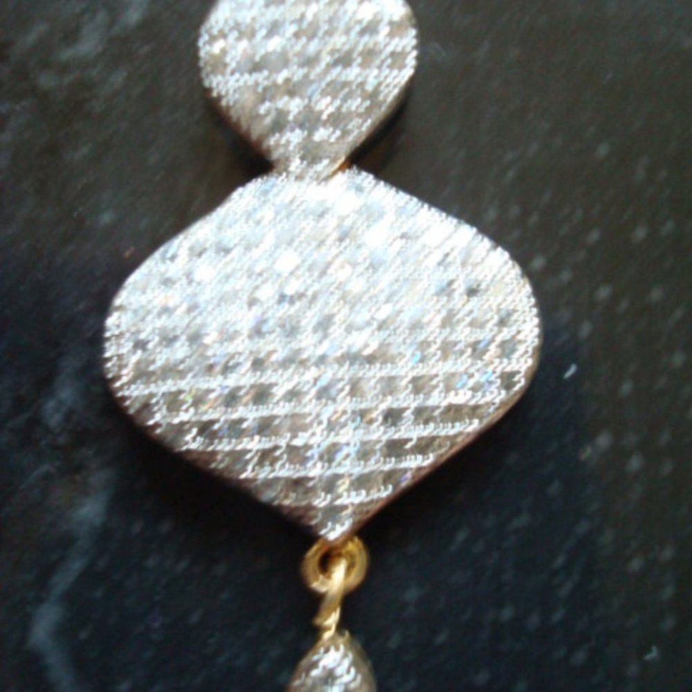 NIP CLEAR AUSTRIAN CRYSTALS PENDANT SET - Picture 2 of 11